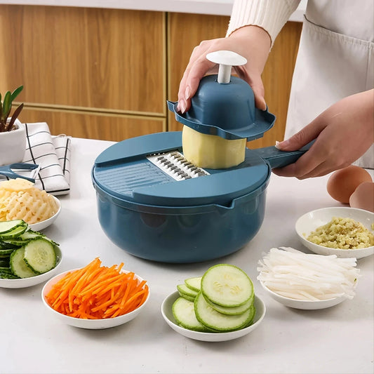 9 in 1 Vegetable Cutter Multi-Functional Potatoes Manually