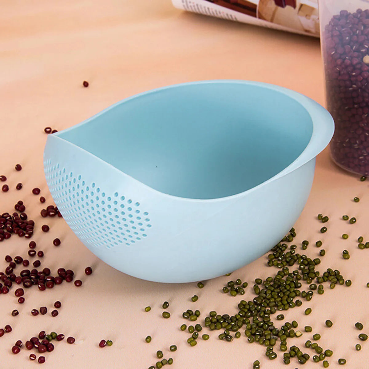 Colander Rice Bowl Drain Basket Fruit Bowl Washing Drain
