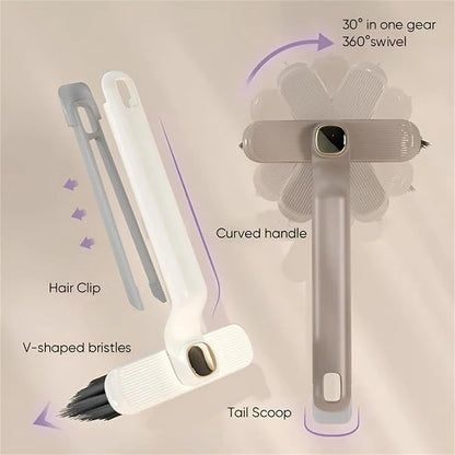 Multi-Function Rotating Crevice Cleaning Brush Hand-held