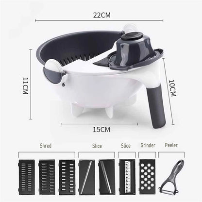 9 in 1 Vegetable Cutter Multi-Functional Potatoes Manually