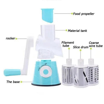 Multifunctional Roller Vegetable Cutter Hand Crank  Kitchen
