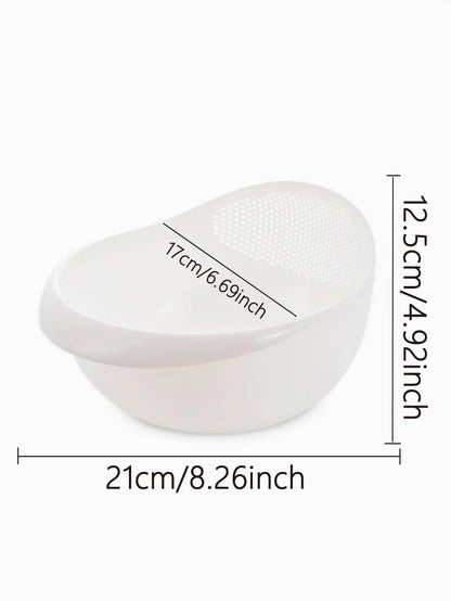 Colander Rice Bowl Drain Basket Fruit Bowl Washing Drain