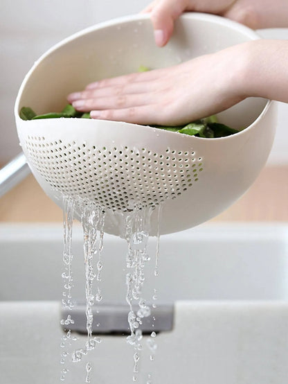 Colander Rice Bowl Drain Basket Fruit Bowl Washing Drain