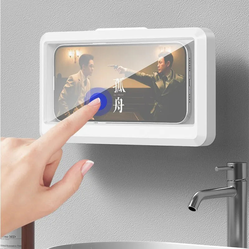 Bathroom Waterproof Phone Holder Home Wall Phone Case