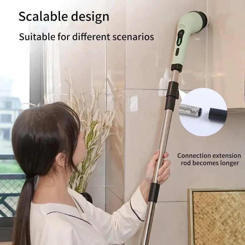 Wireless Electric Cleaning Brush Bathroom Window Kitchen