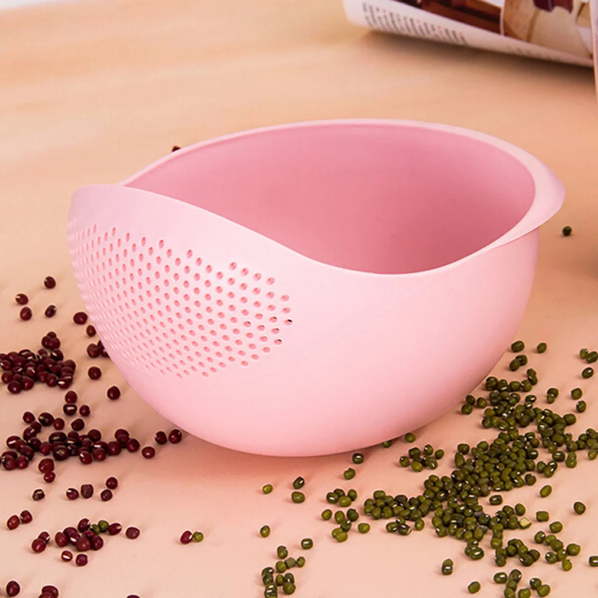 Colander Rice Bowl Drain Basket Fruit Bowl Washing Drain