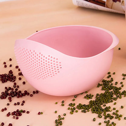 Colander Rice Bowl Drain Basket Fruit Bowl Washing Drain